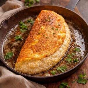 Omelette soufflée au Comté