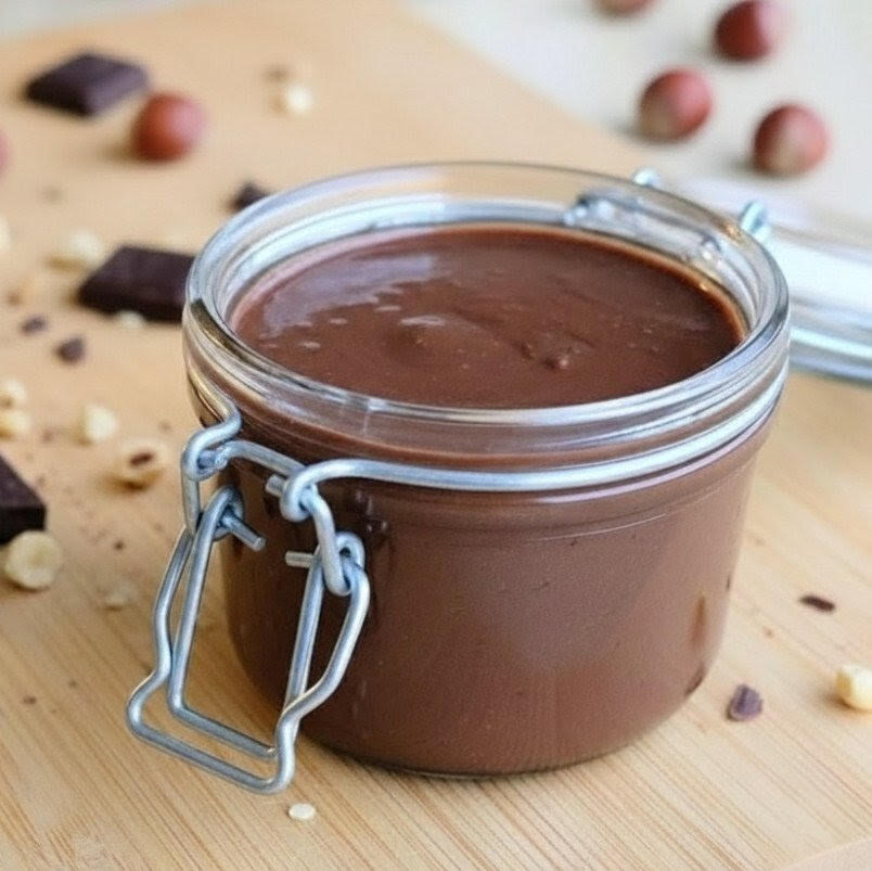 Pâte à tartiner chocolat et noisette maison