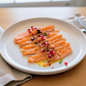 Saumon gravlax citron vert & grenade