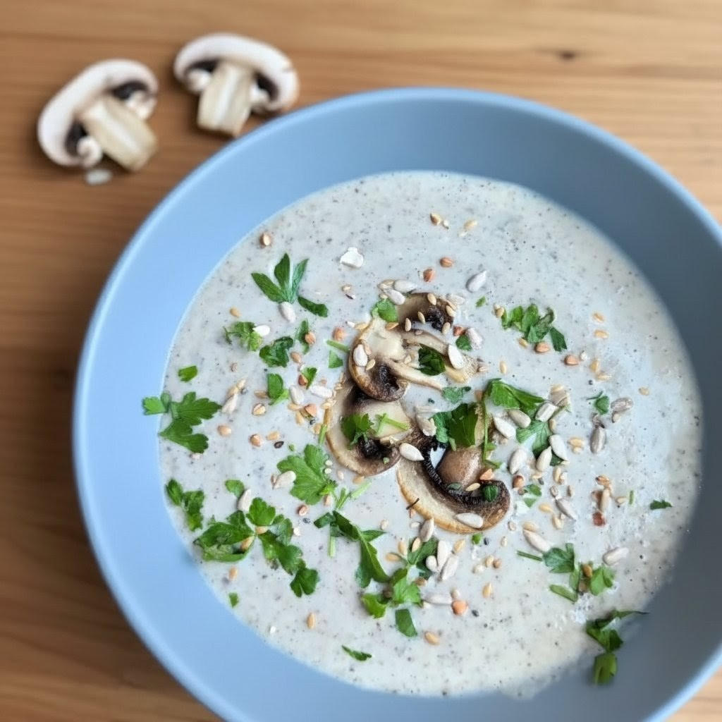 Velouté de champignons de Paris onctueux et facile