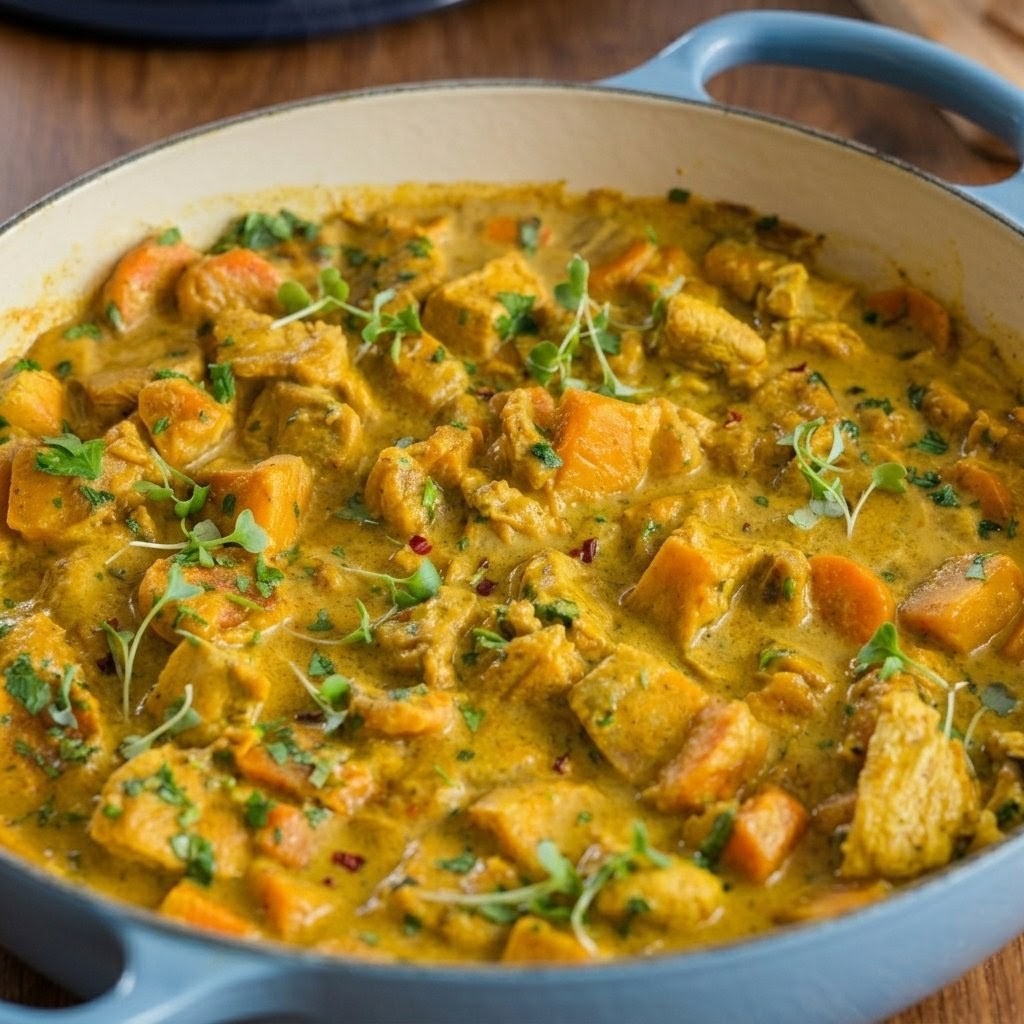 Curry crémeux de poulet & butternut