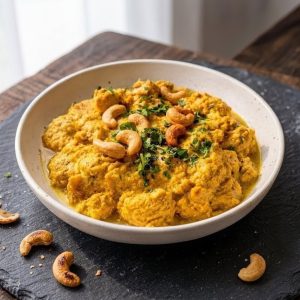 Poulet korma crémeux au noix de cajou