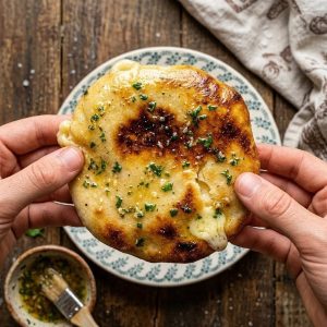 Cheese Naan moelleux et fondant