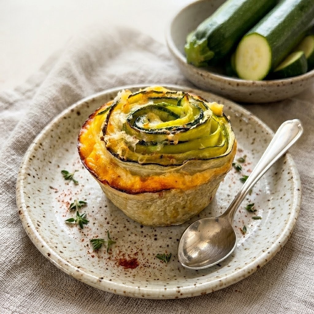 Mini flans de courgettes légers & fondants