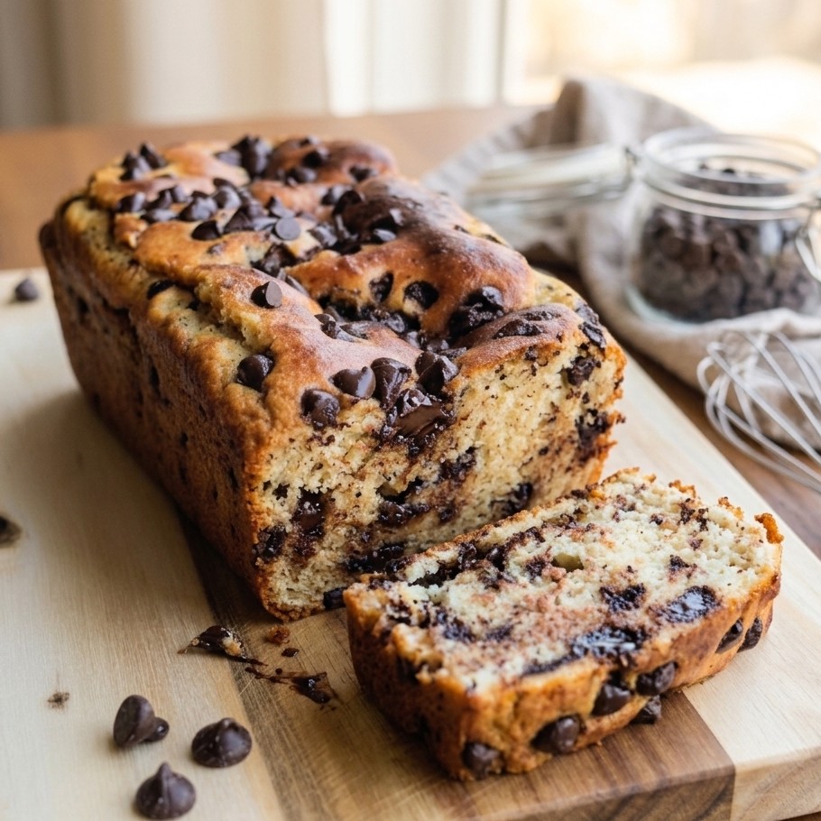 cake aux pépites de chocolat protéine