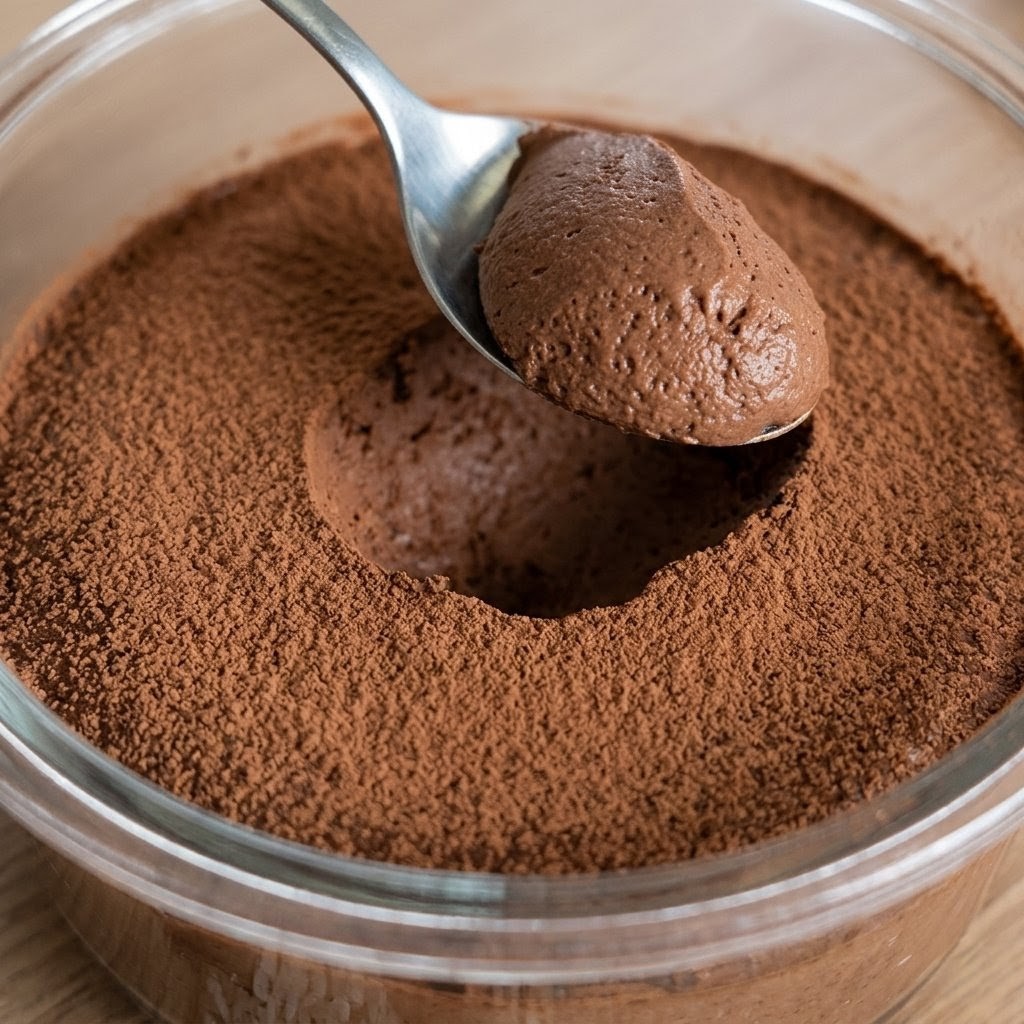 Mousse au chocolat au riz (sans œufs, sans crème)