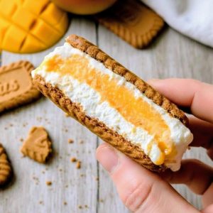 Cheesecake mangue spéculoos