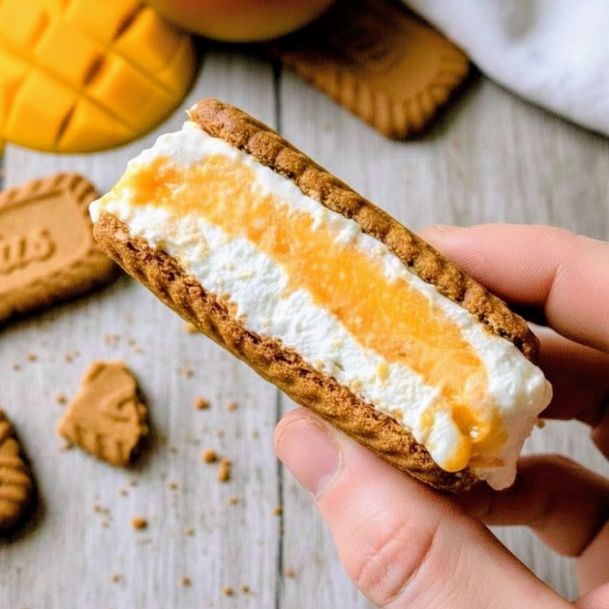 Cheesecake mangue spéculoos