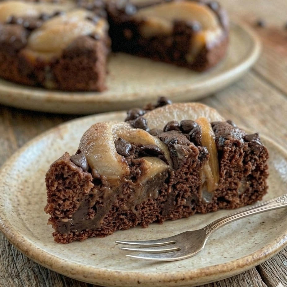 Gâteau poire chocolat moelleux
