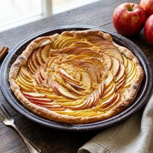 Tarte aux pommes normande