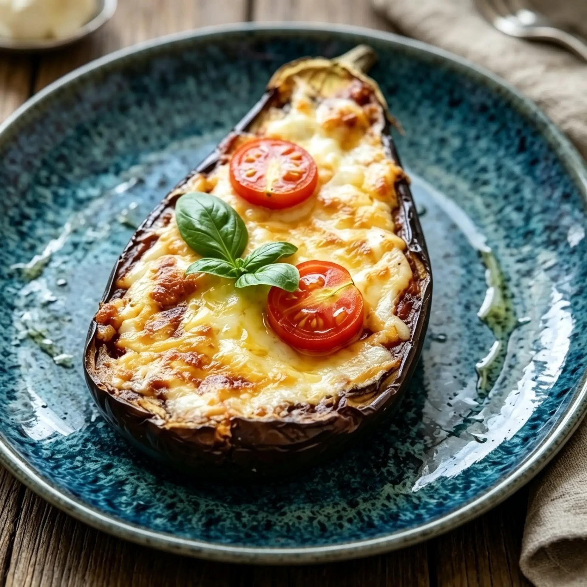Aubergines gratinées façon pizza