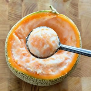 Glace au melon (sans sorbetière)