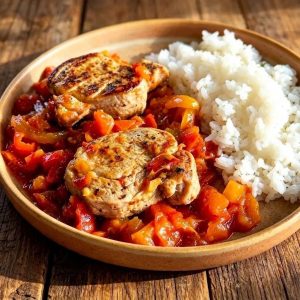 Filet mignon façon basquaise