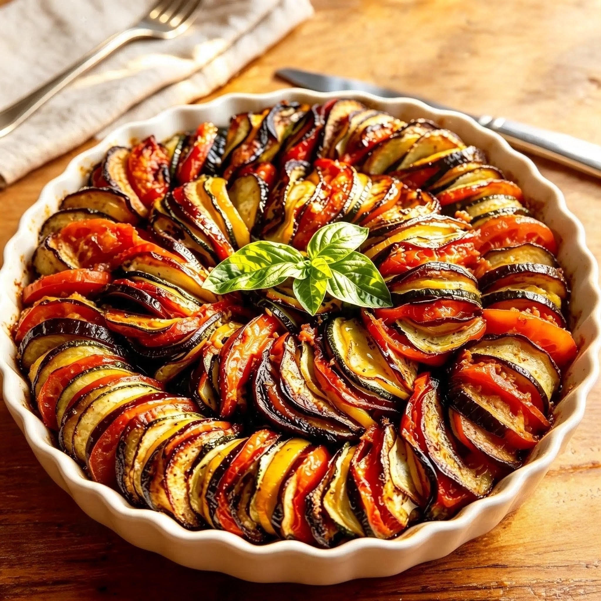 Tian de légumes coloré à la provençale