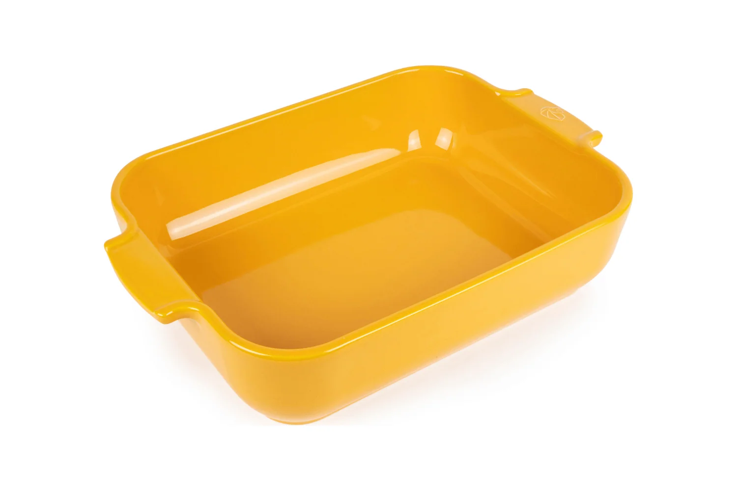 Plat à four rectangulaire Peugeot Appolia en céramique jaune safran