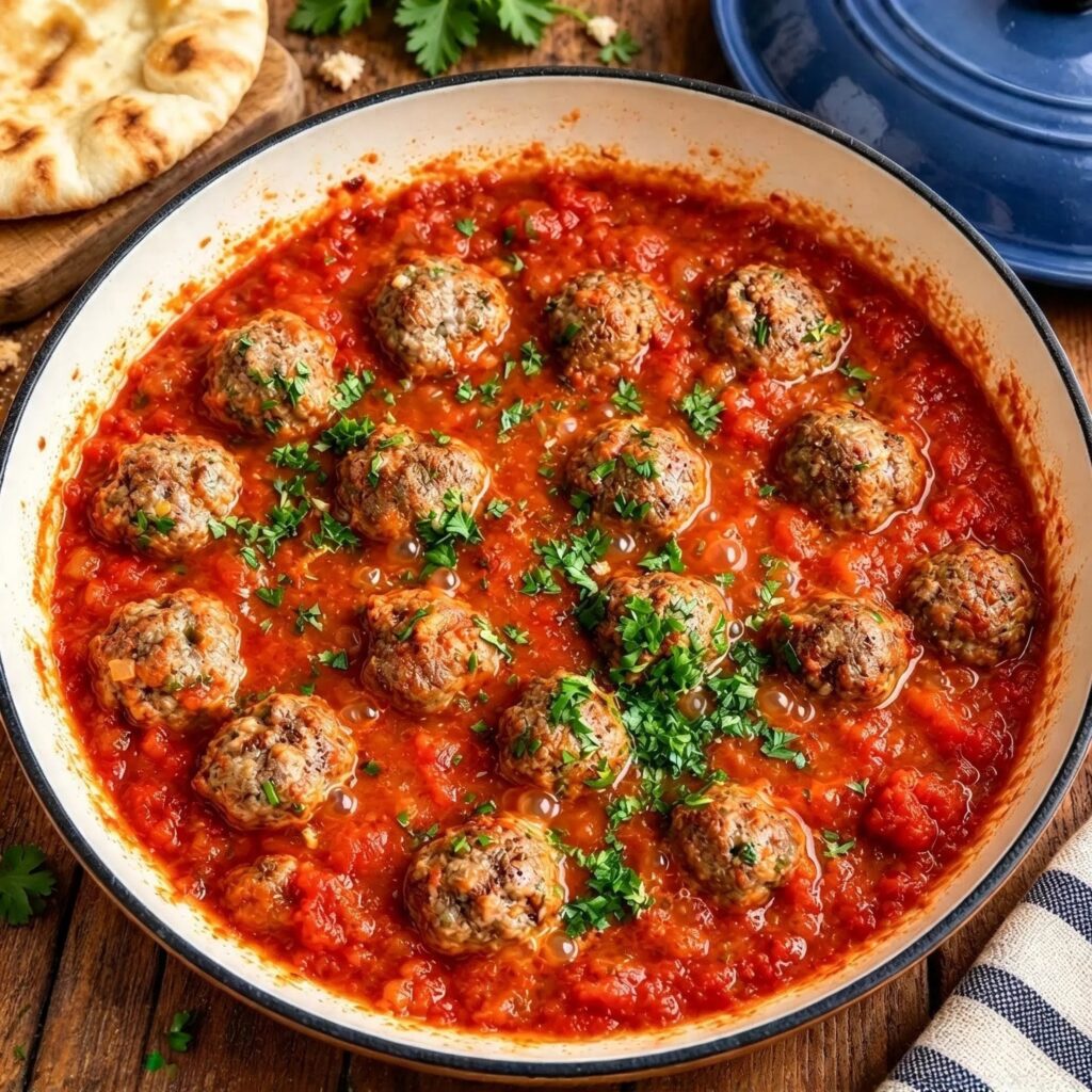 Tajine de kefta à la sauce tomate